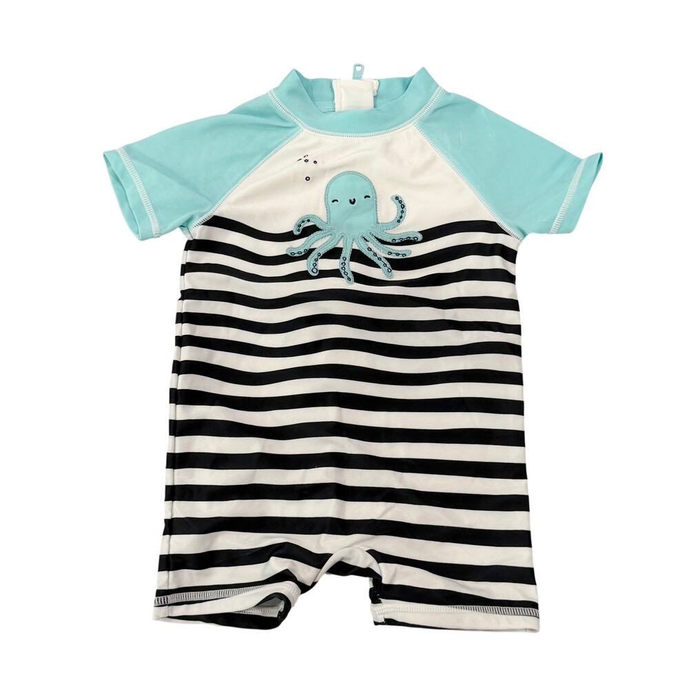 GYMBOREE Boys Octopus Swimsuit Romper 6-12M (1461)